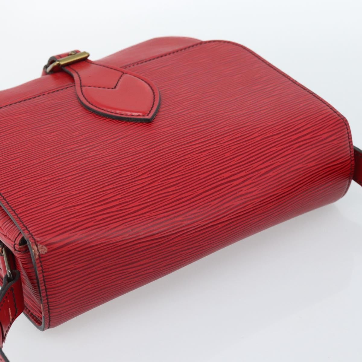 Louis Vuitton Cartouchiere Handbag Epi Leather, Red, Leather, Shoulder Bag