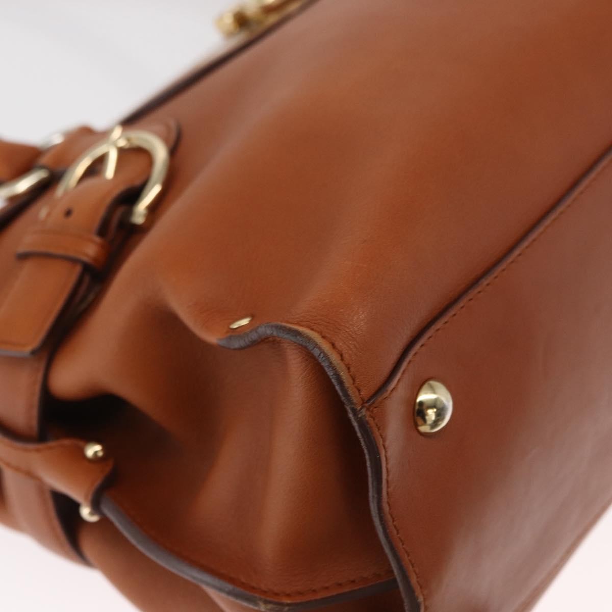 Salvatore Ferragamo Virna Satchel Leather, BROWN, LEATHER, Shoulder bag