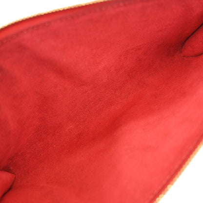 Louis Vuitton Pochette Accessoires Epi Leather, RED, LEATHER, Clutche & pouche