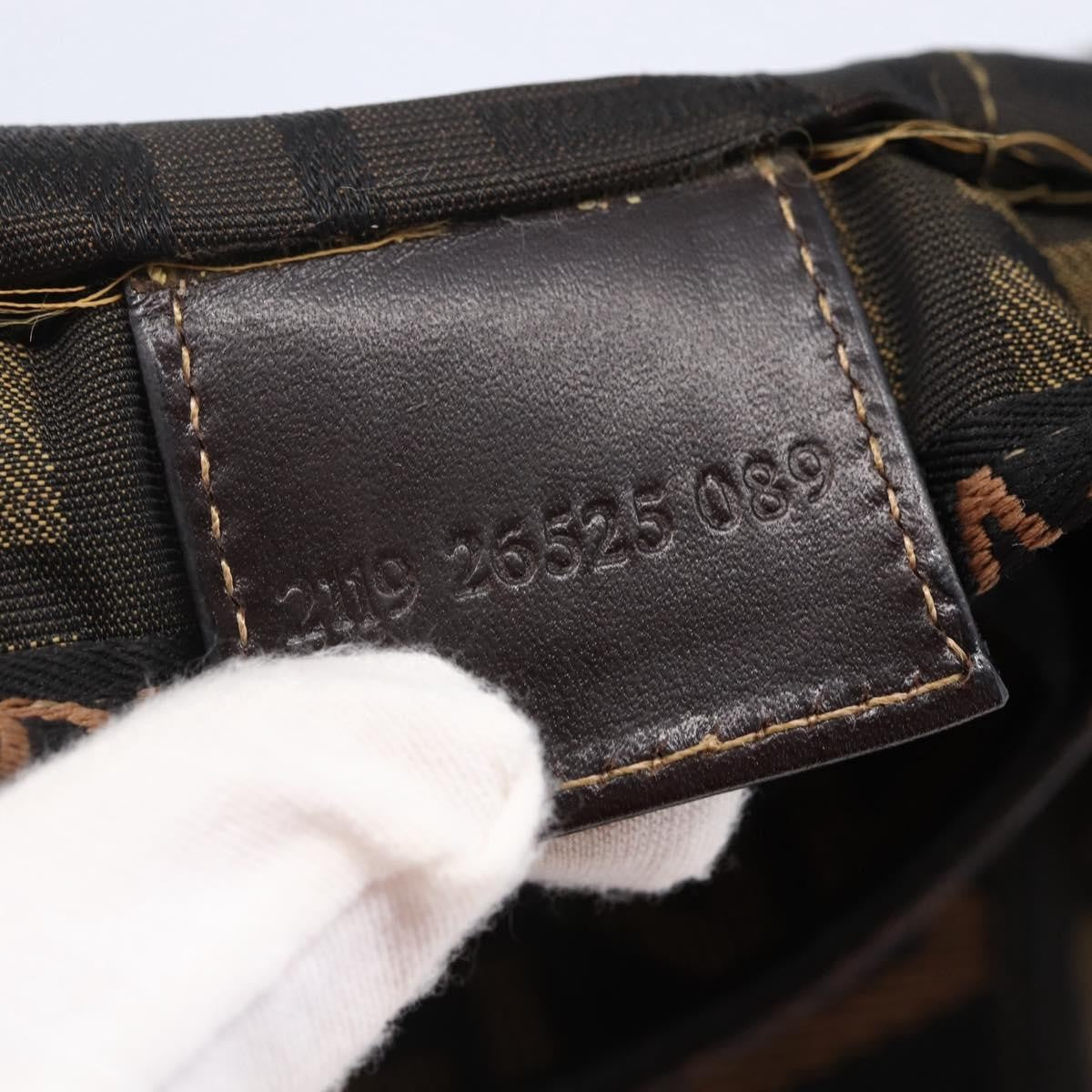 Fendi Zucca Tote bag FF motif, BROWN, CANVAS, Tote bag