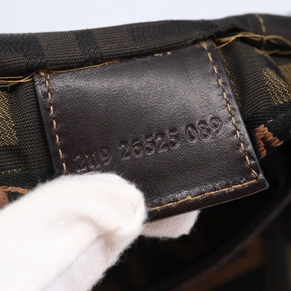 Fendi Zucca Tote bag FF motif, BROWN, CANVAS, Tote bag