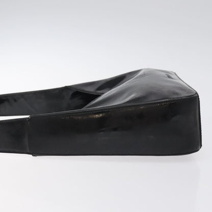 Prada Vintage Shoulder Bag Leather, BLACK, PATENT_LEATHER, Shoulder bag