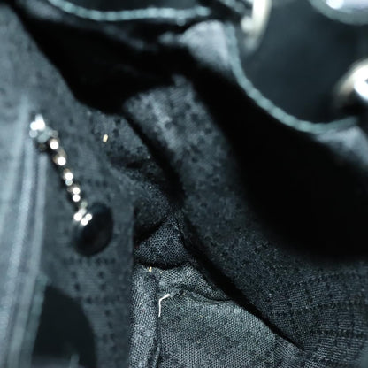 Gucci Vintage Bamboo Backpack Canvas and Leather, BLACK, CANVAS, Backpack