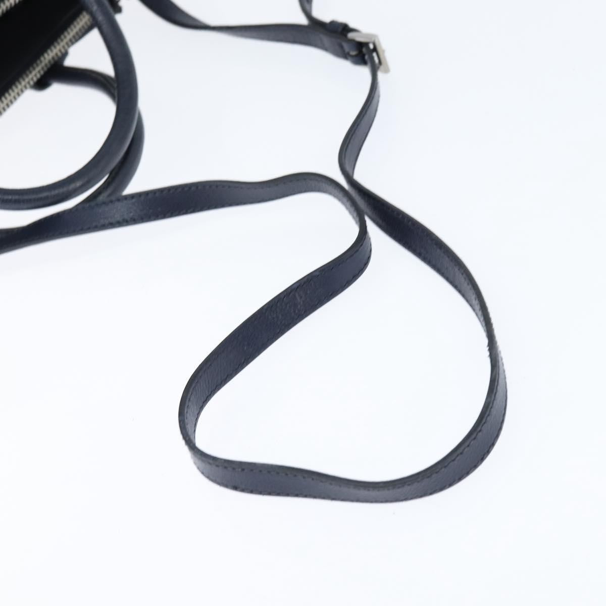 Prada Cuir Convertible Shopping Tote Leather, NAVY, LEATHER, Handbag