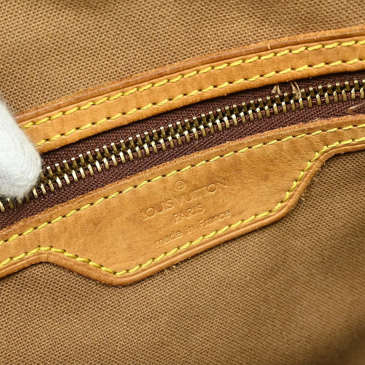 Louis Vuitton Cabas Mezzo Monogram Canvas, BROWN, CANVAS, Tote bag