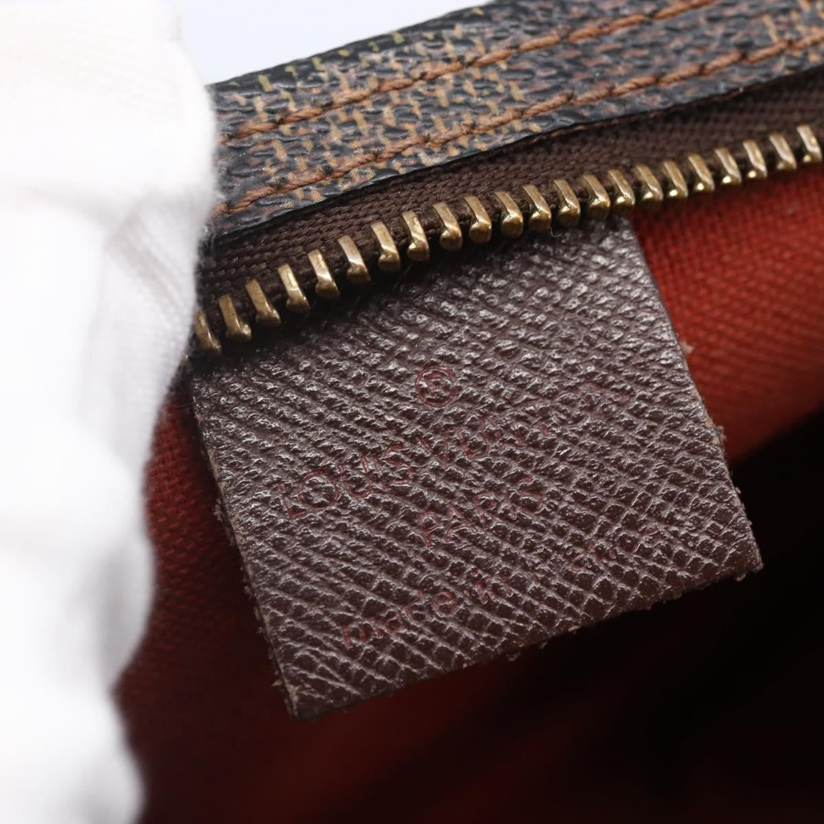 Louis Vuitton Trousse Make Up Bag Damier, BROWN, CANVAS, Clutche & pouche