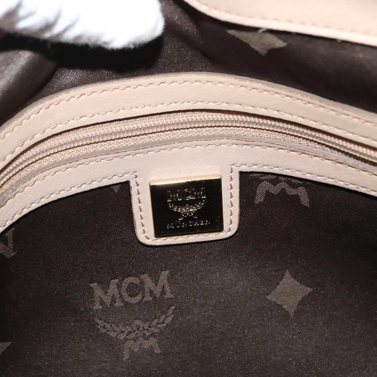MCM Vintage Visetos Tote bag Canvas, BEIGE, PVC, Tote bag