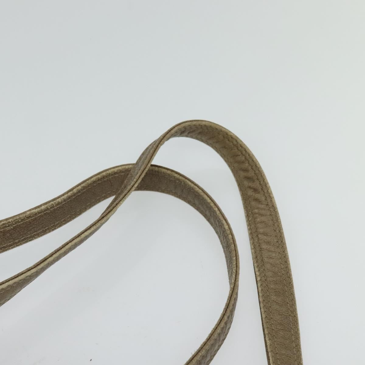 Christian Dior Drawstring Bucket Bag Cannage Quilt Leather, BROWN, LEATHER, Shoulder bag