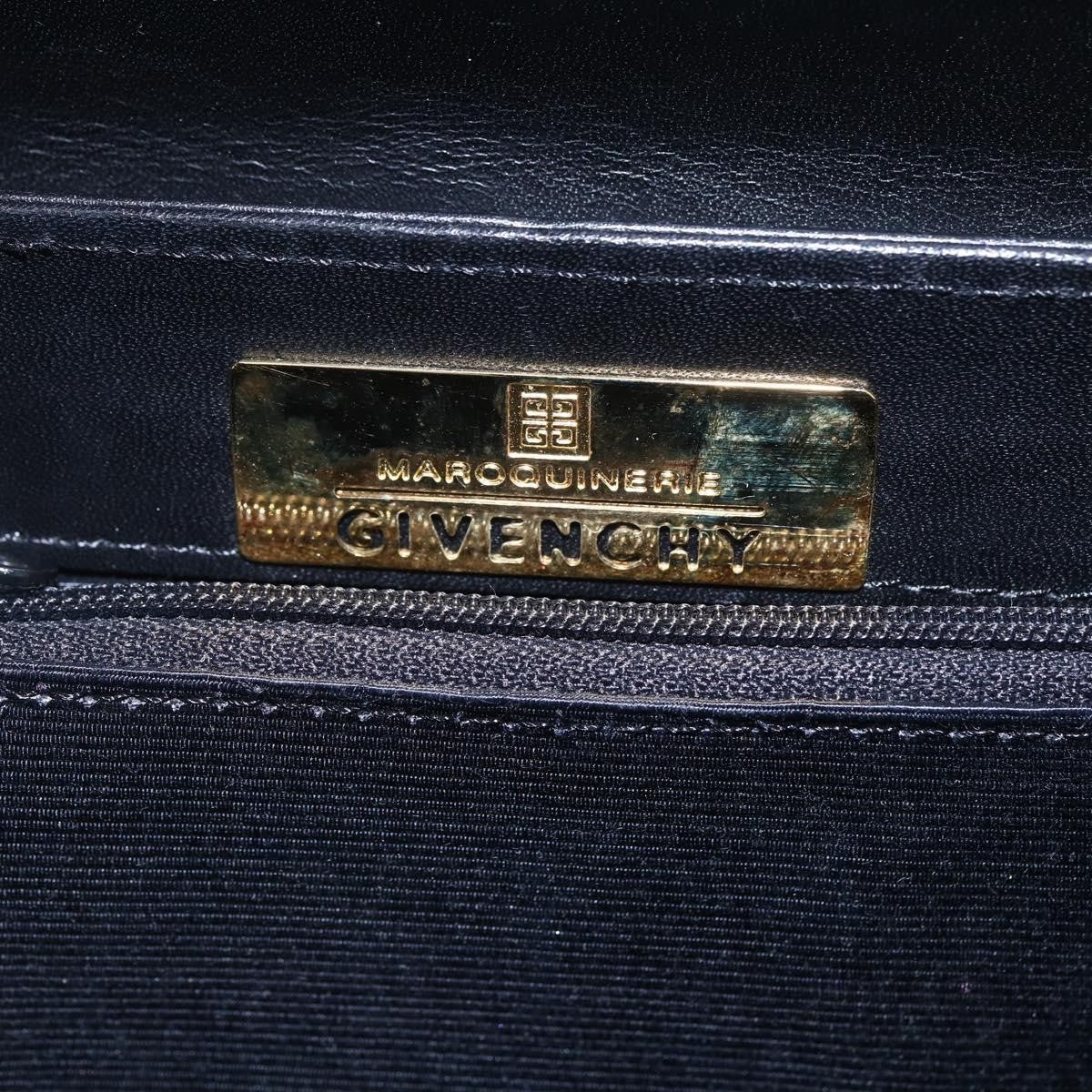 Givenchy Vintage Handbag Leather, BLACK, LEATHER, Handbag