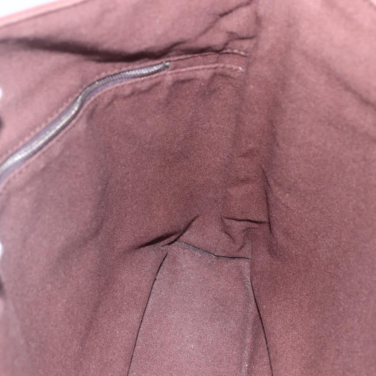 Hermes Troca Horizontal Tote Canvas, BROWN, CANVAS, Tote bag