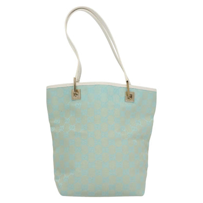 Gucci Vintage Bucket Shopping Tote GG Canvas, BLUE, CANVAS, Tote bag
