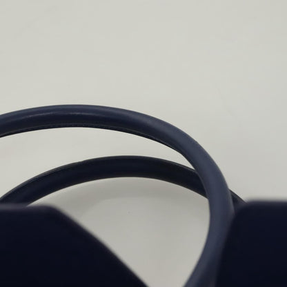 Celine Tie Knot Tote Smooth Leather, NAVY, LEATHER, Handbag