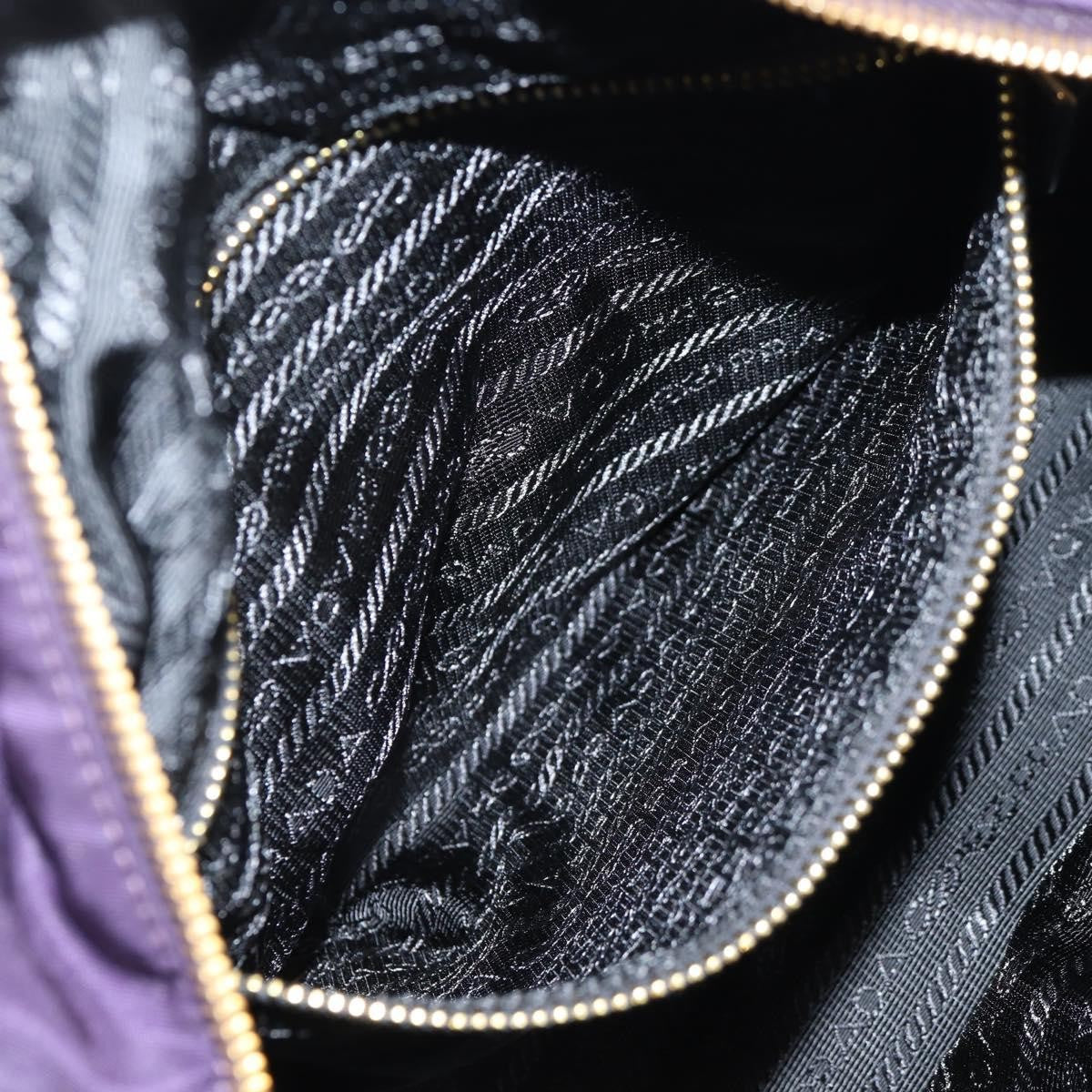 Prada Vintage Boston Bag Nylon, PURPLE, NYLON, Bag