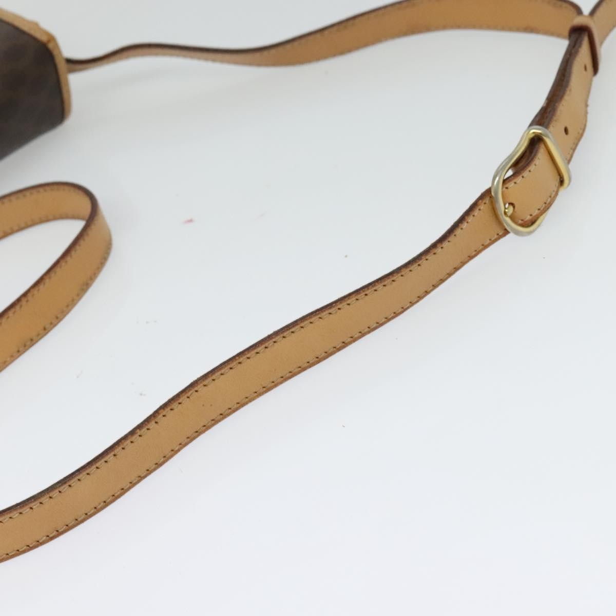 Celine Macadam Shoulder Bag PVC Leather, BROWN, CANVAS, Shoulder bag