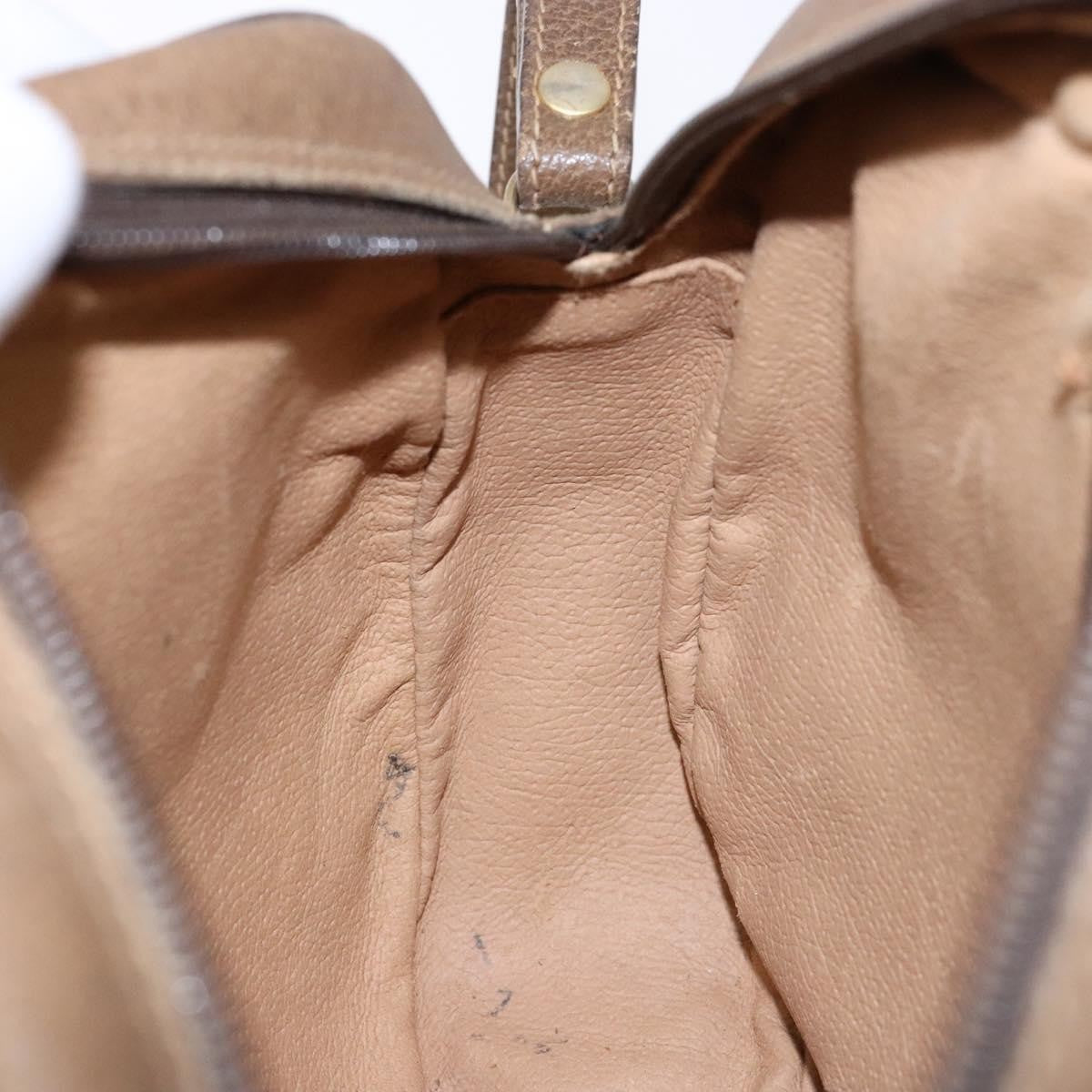 Gucci Sherry line pouch Canvas, BEIGE, PVC, Clutche & pouche