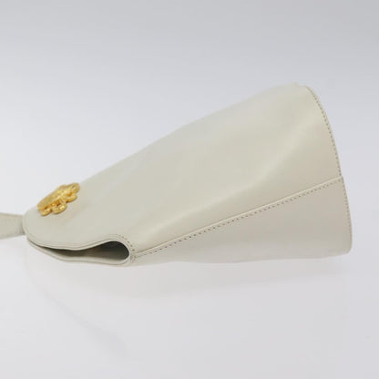 Salvatore Ferragamo Shoulder Bag Leather, WHITE, LEATHER, Shoulder bag