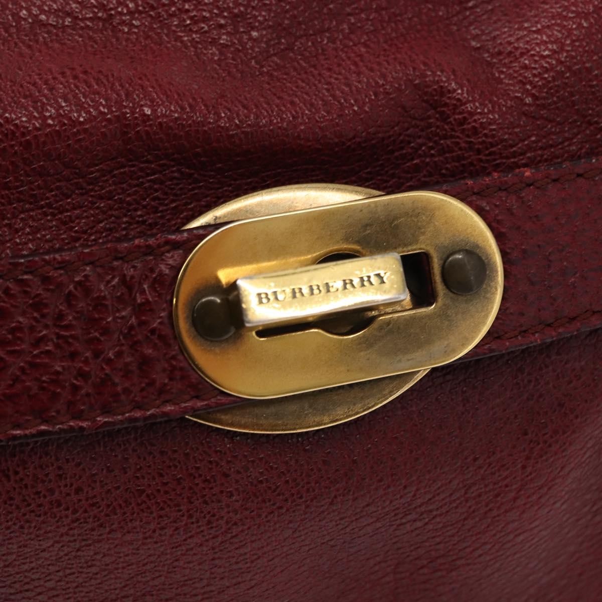Burberry Shoulder Bag Leather, RED, LEATHER, Shoulder bag
