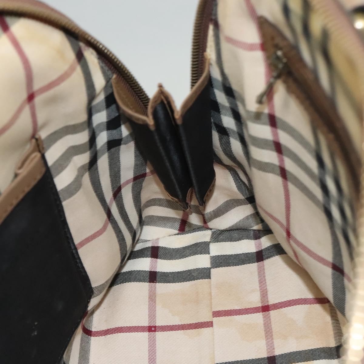 Burberry Vintage Zip Dome Bag Leather, BROWN, LEATHER, Handbag