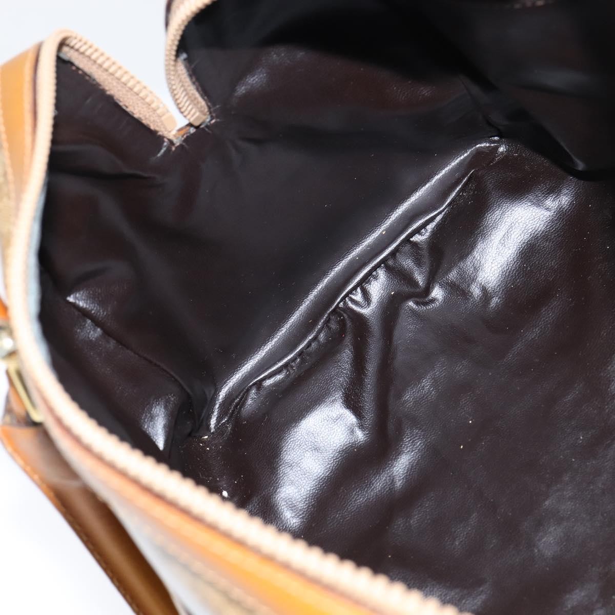 Celine Vintage Duffle Bag Macadam Coated Canvas, BEIGE, CANVAS, Handbag