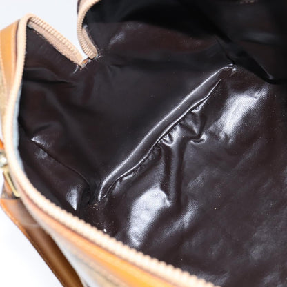 Celine Vintage Duffle Bag Macadam Coated Canvas, BEIGE, CANVAS, Handbag