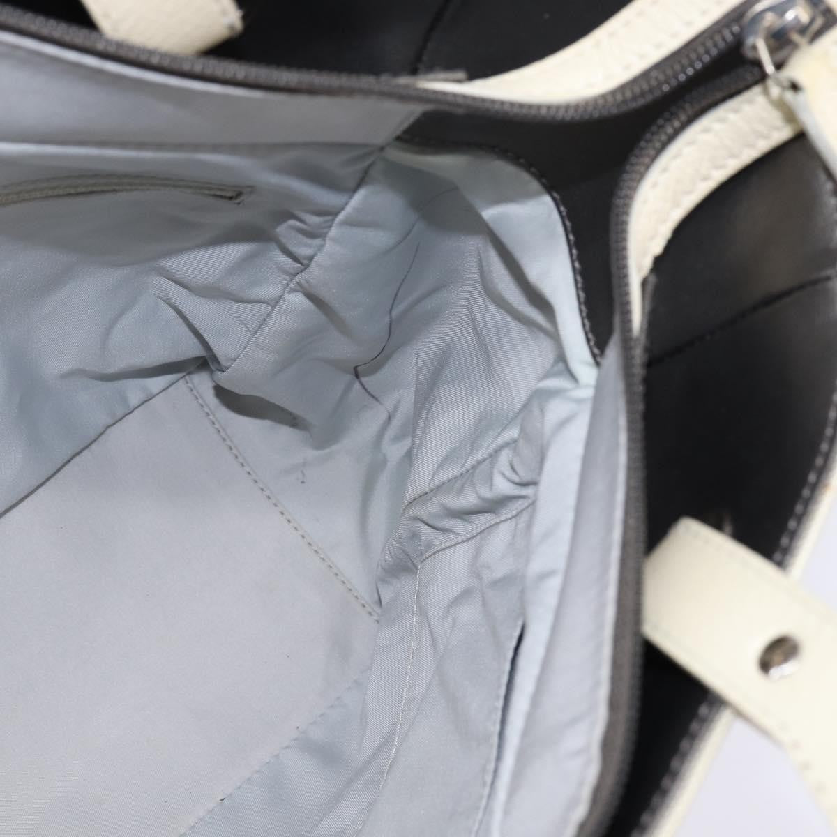 Chanel Biarritz Tote Quilted Coated Canvas, SILVER, CANVAS, Tote bag