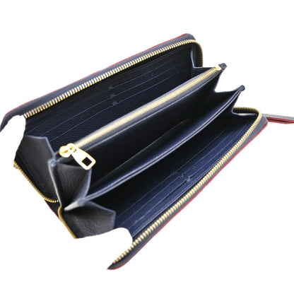 Louis Vuitton Zippy Wallet NM Leather Empreinte, NAVY, LEATHER, Wallets