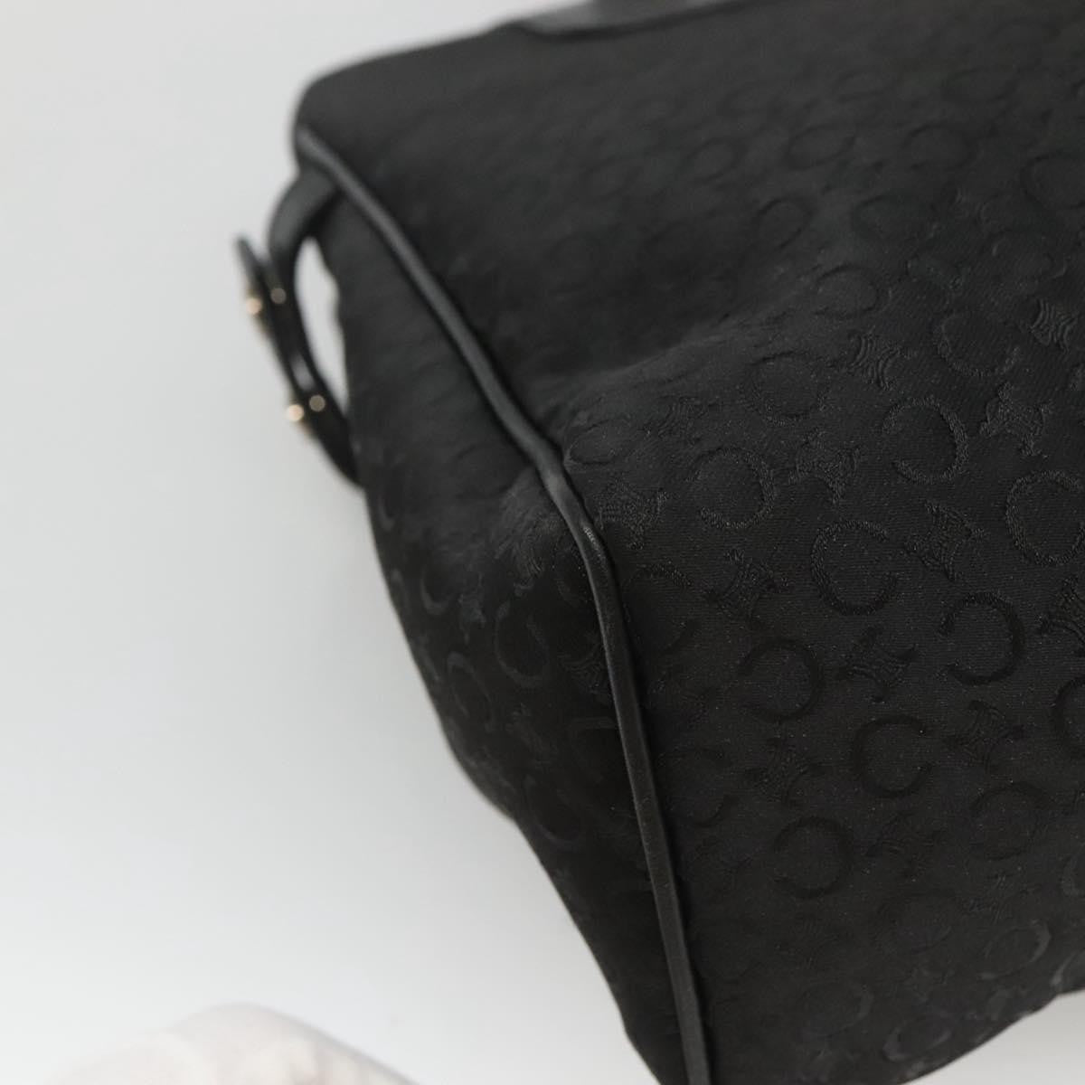 Celine Macadam Handbag Macadam with leather, BLACK, CANVAS, Handbag