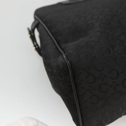 Celine Macadam Handbag Macadam with leather, BLACK, CANVAS, Handbag