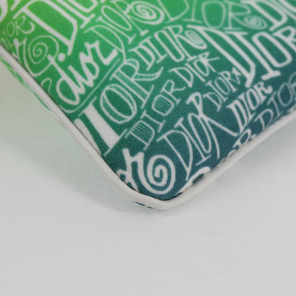 Christian Dior Pouch Stussy Nylon, YELLOW, NYLON, Clutche & pouche