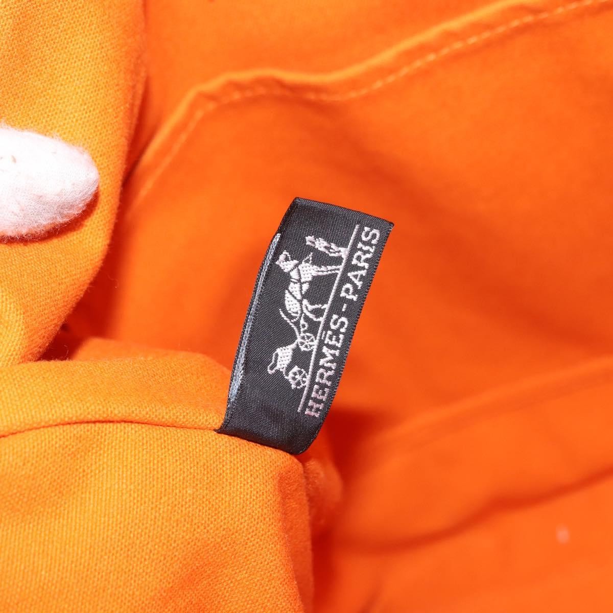 Hermes Fourre-tout Herline Fourre-tout Herline, ORANGE, CANVAS, Tote bag