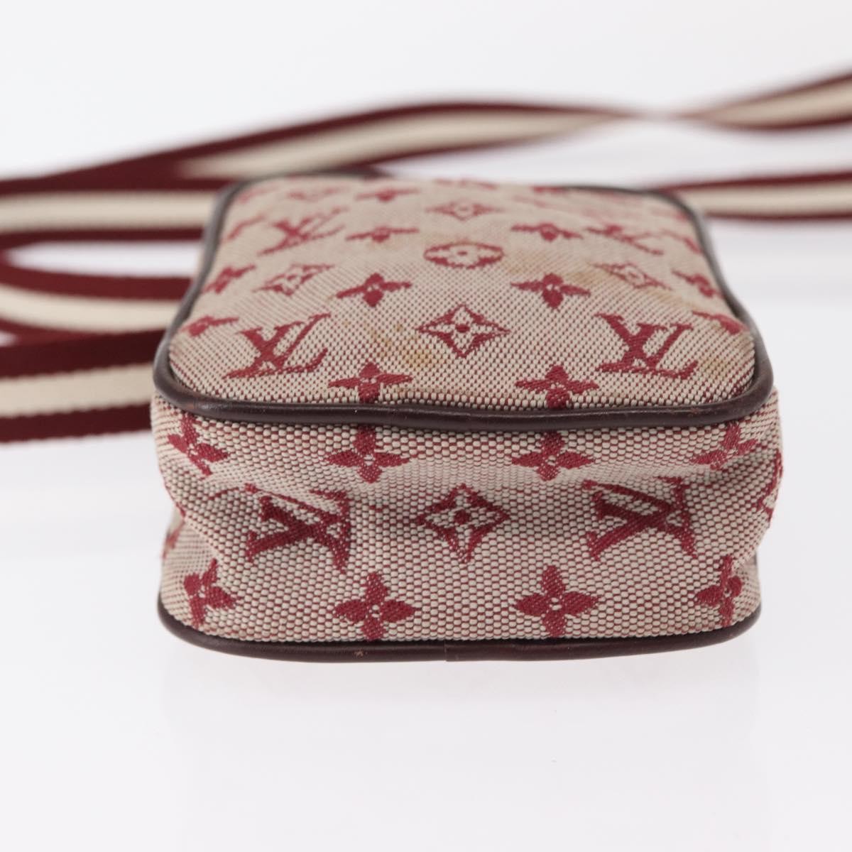 Louis Vuitton Camera Bag Mini Lin, RED, CANVAS, Clutche & pouche