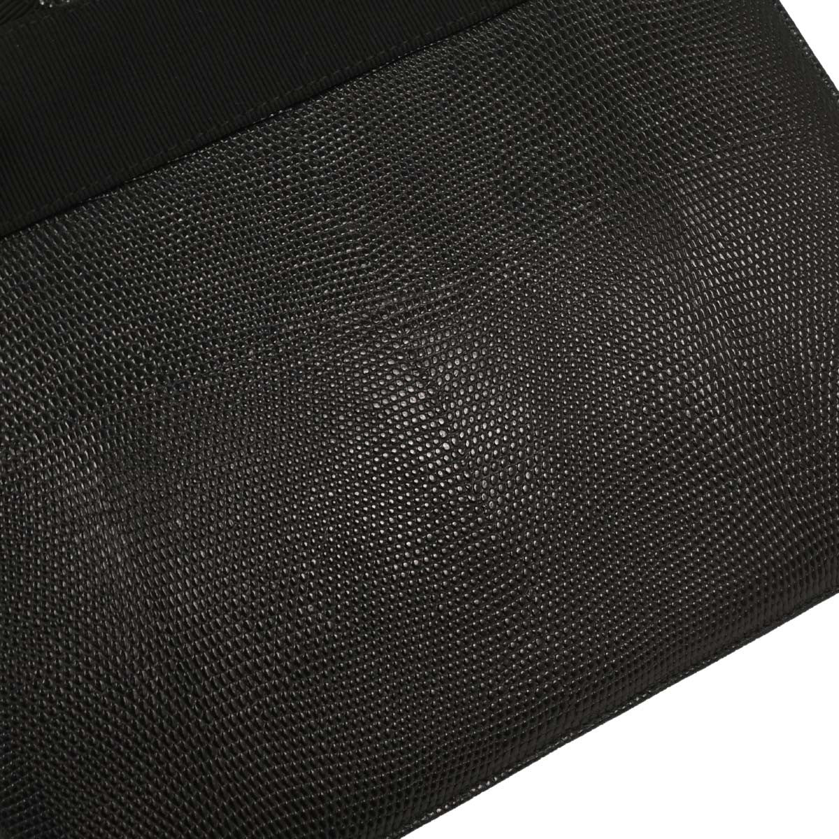 Salvatore Ferragamo Convertible Vara Bow Tote Lizard Embossed Leather, BLACK, LEATHER, Handbag