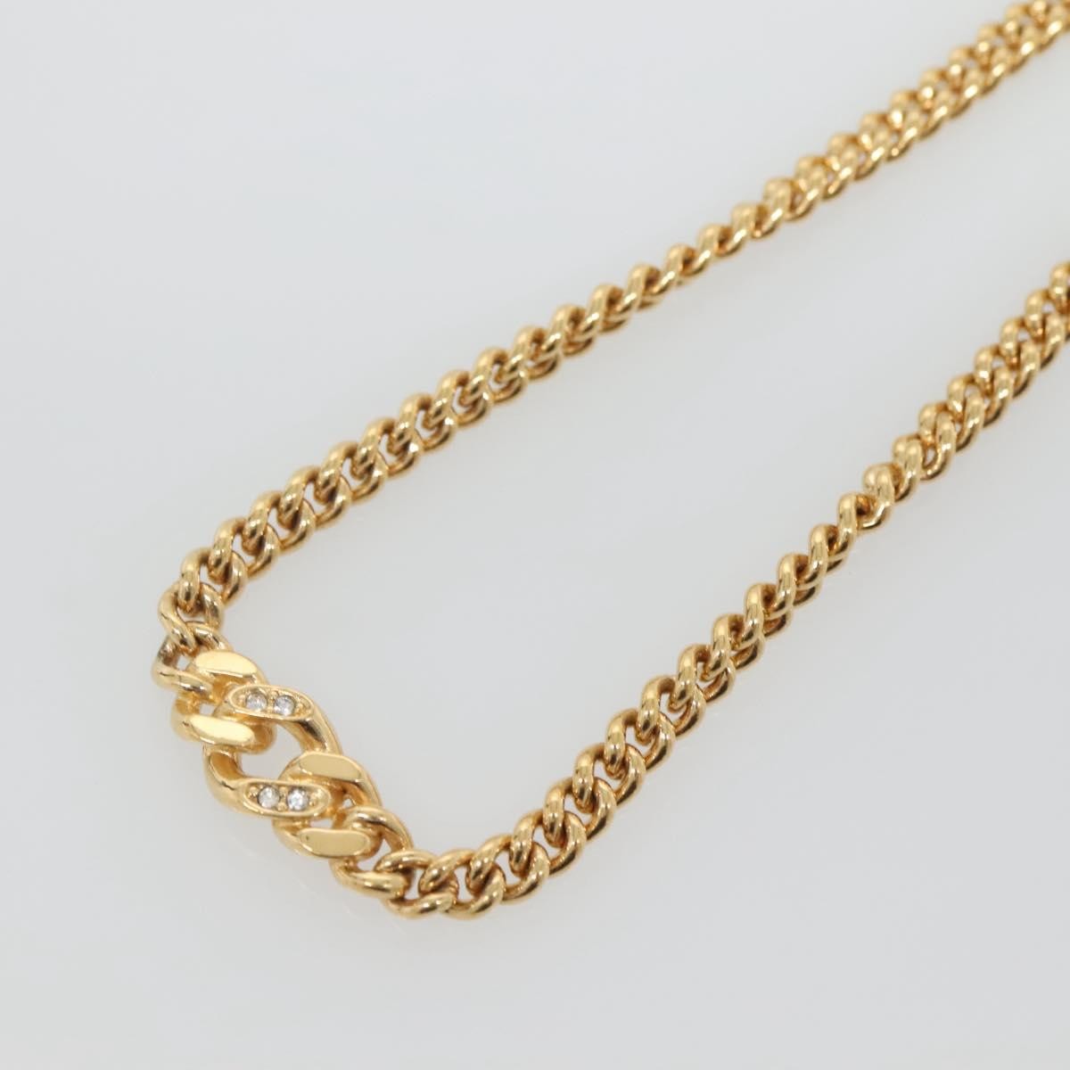 Christian Dior CD Pendant Necklace Gold-plated, GOLD, METAL, Necklace