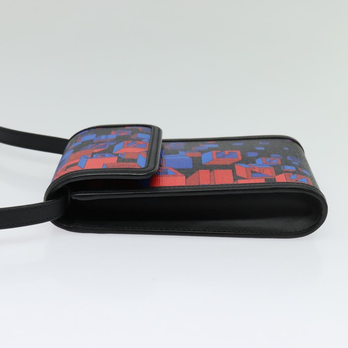 Gucci Flap Square Shoulder Bag Canvas, BLACK, CANVAS, Shoulder bag