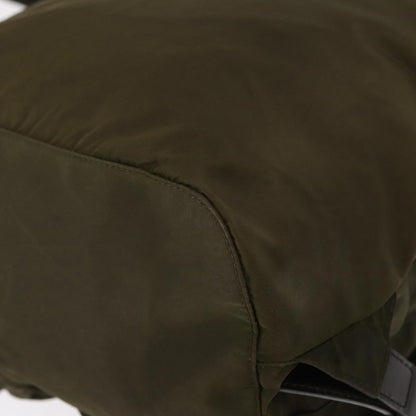 Prada Double Front Pocket Backpack Tessuto, KHAKI, NYLON, Backpack