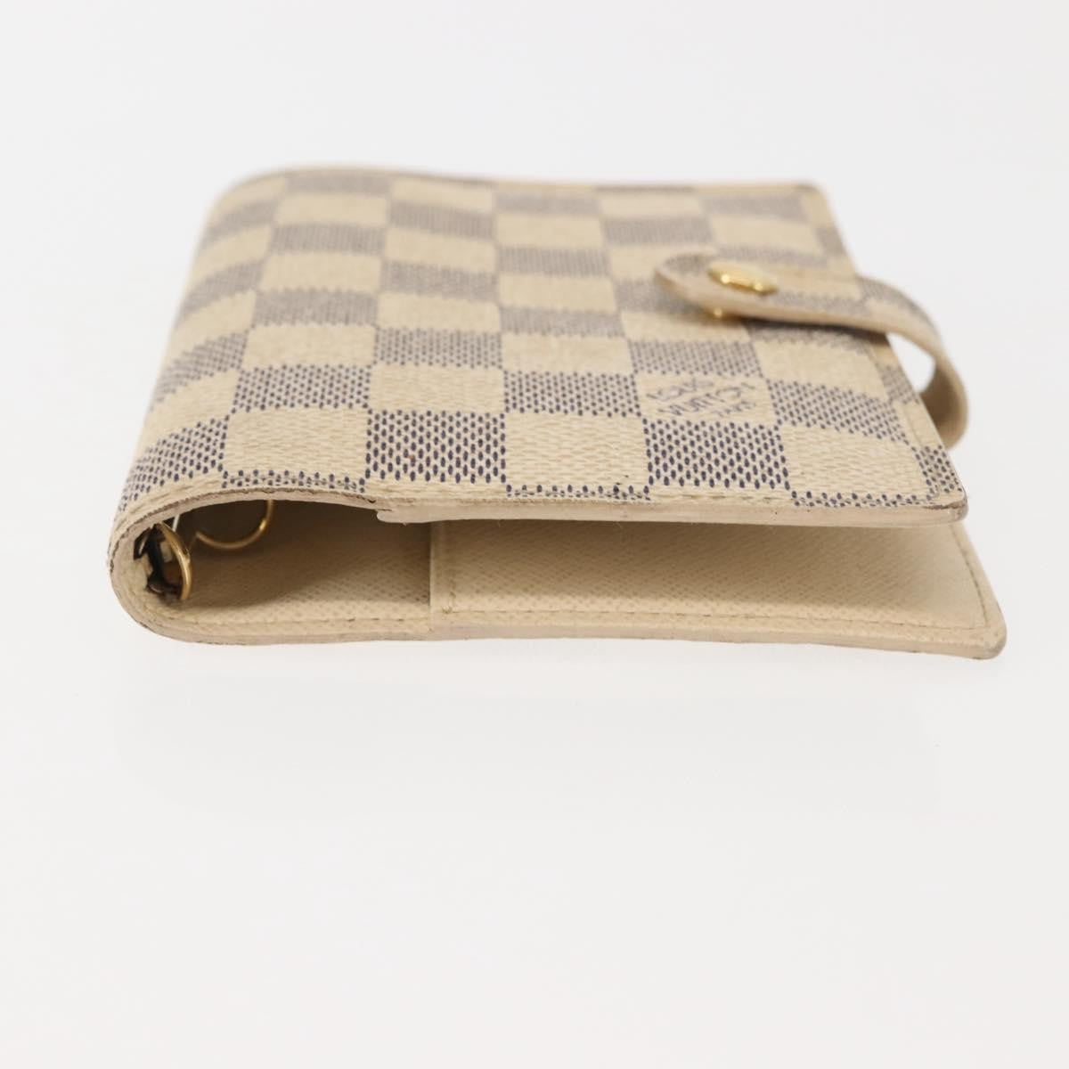 Louis Vuitton Agenda Cover Damier Azur, BEIGE, CANVAS, Toiletry Case