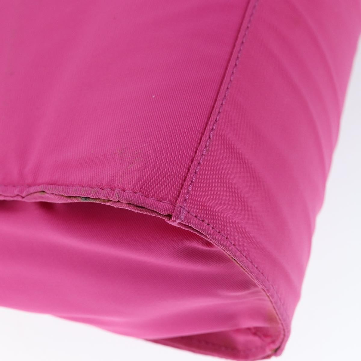 Fendi Top Handle Flap Bag Nylon, PINK, NYLON, Handbag