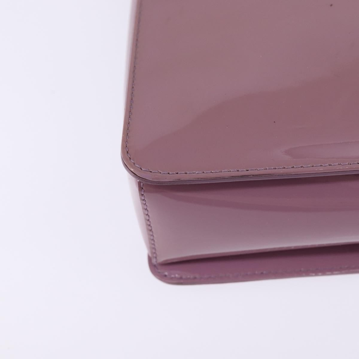 Salvatore Ferragamo Vala Handbag Patent leather, PURPLE, PATENT_LEATHER, Handbag