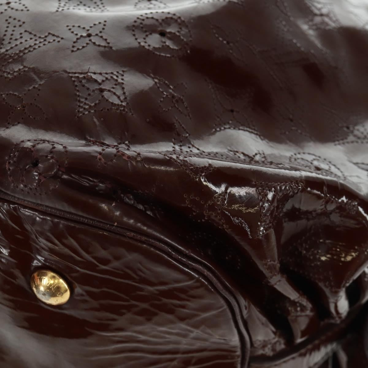 Louis Vuitton L Hobo Surya Leather, BROWN, PATENT_LEATHER, Tote bag