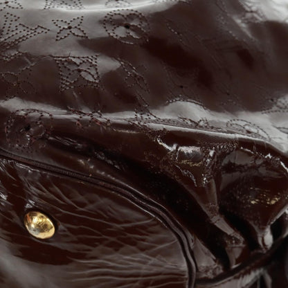 Louis Vuitton L Hobo Surya Leather, BROWN, PATENT_LEATHER, Tote bag