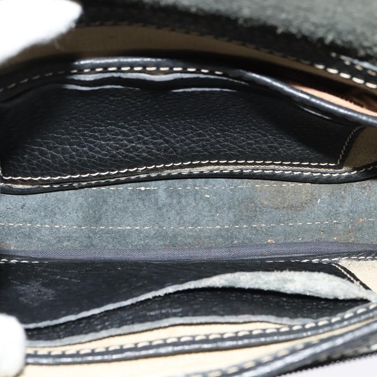 Celine Shoulder Bag Leather, BLACK, LEATHER, Shoulder bag