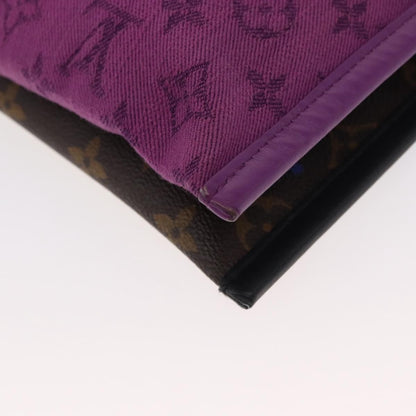 Louis Vuitton Double Flat Messenger Bag Limited Edition Logo Story Monogram Canvas and Denim, MULTICOLOUR, CANVAS, Shoulder bag