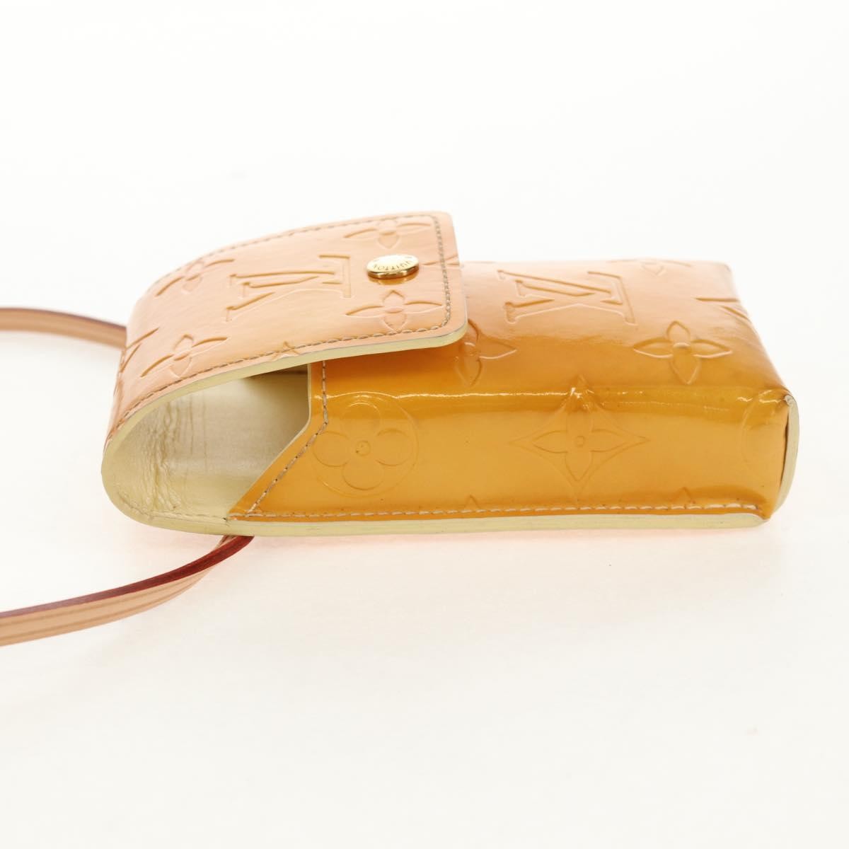 Louis Vuitton Walker Cigarette Case Holder Monogram Vernis, YELLOW, PATENT_LEATHER, Clutche & pouche