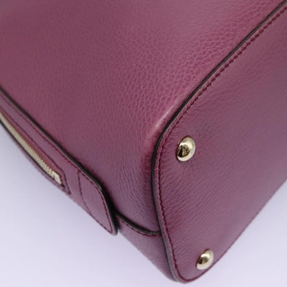 Gucci Lady Dollar Dome Satchel Leather, PINK, LEATHER, Handbag