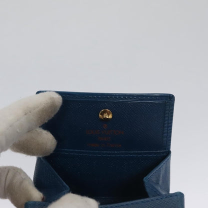 Louis Vuitton Porte Monnaie Boite Epi Leather, BLUE, LEATHER, Wallets