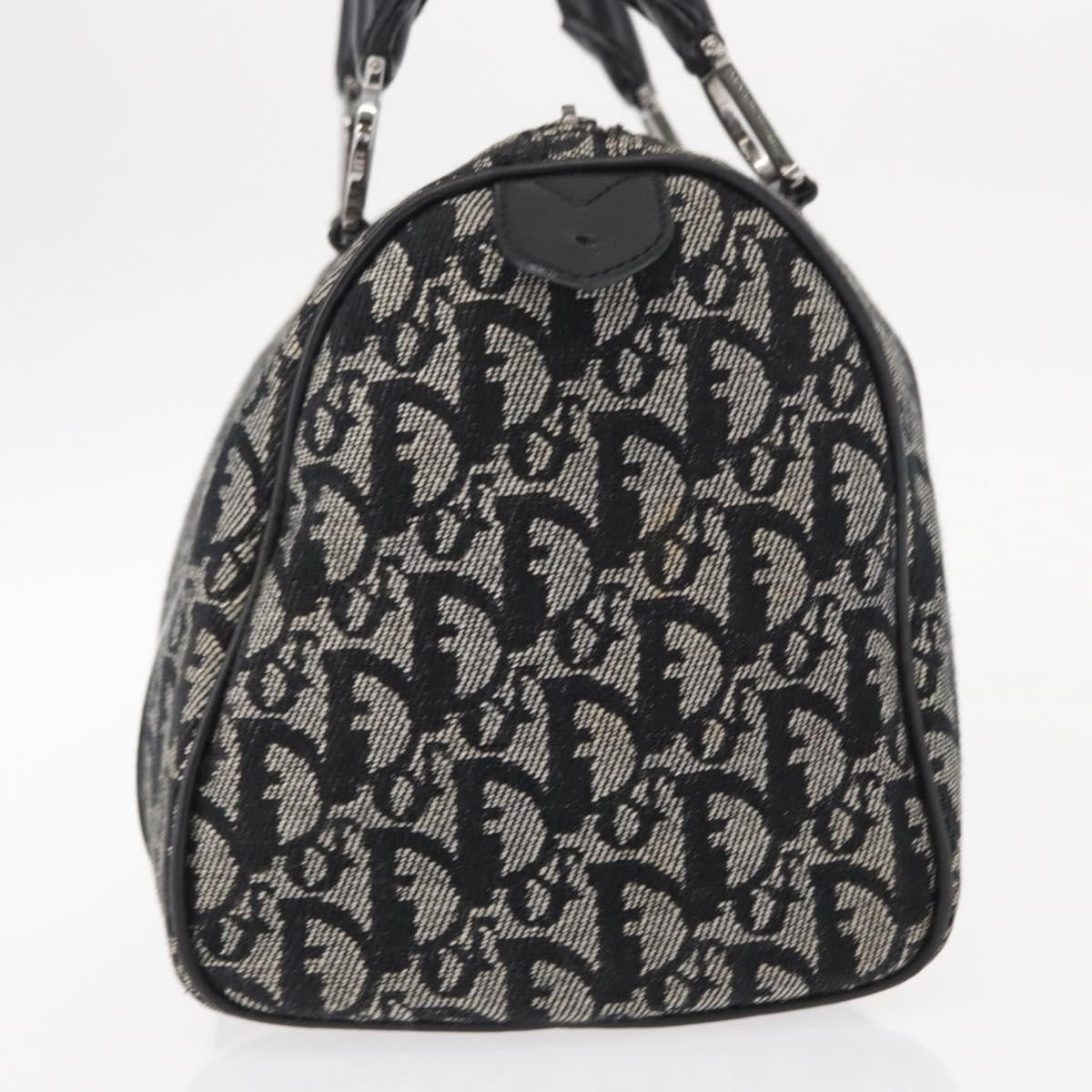 Christian Dior Vintage Trotter Boston Bag Diorissimo Canvas, BLACK, CANVAS, Travel bag