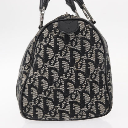Christian Dior Vintage Trotter Boston Bag Diorissimo Canvas, BLACK, CANVAS, Travel bag