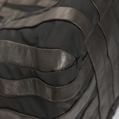 Prada Waves Chain Tote Leather and Tessuto, SILVER, LEATHER, Tote bag