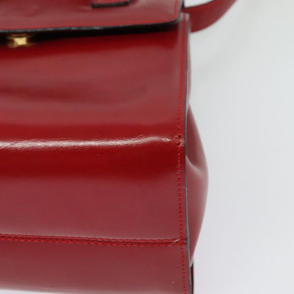 Loewe Anagram handbag Leather, RED, LEATHER, Handbag