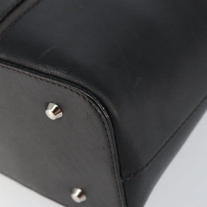 Burberry Handle Tote Leather, BLACK, LEATHER, Tote bag